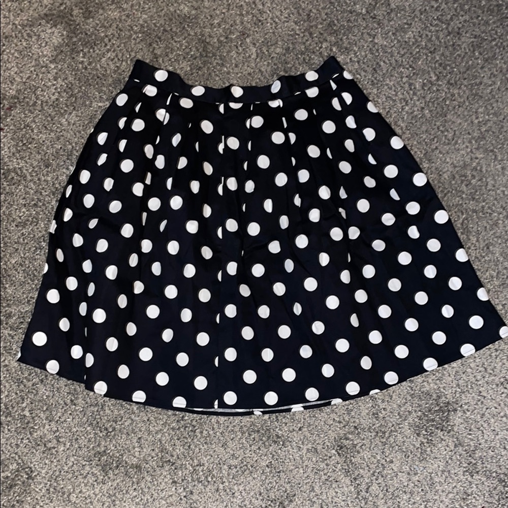 Polka Dot Black and White Skirt